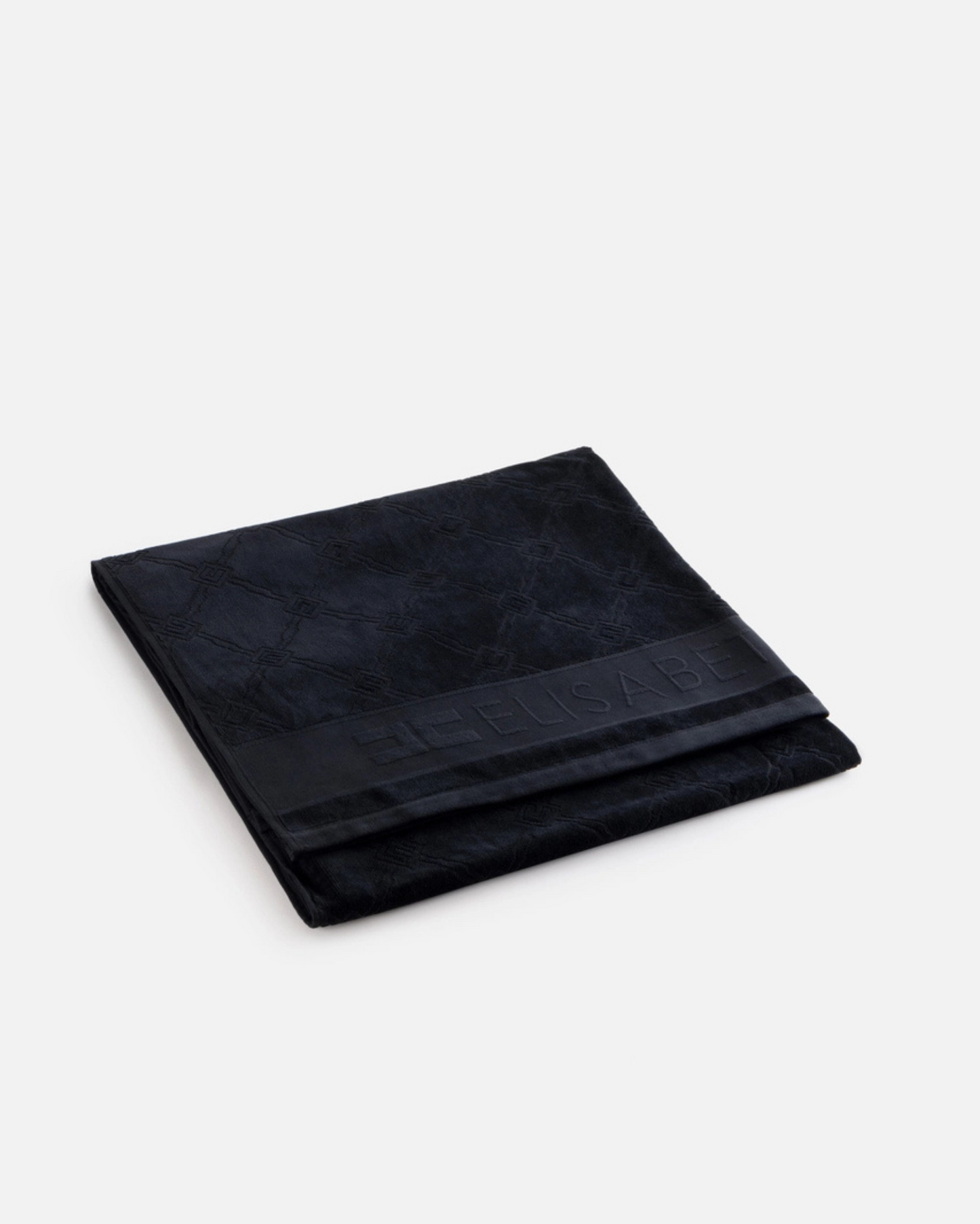 Telo mare in spugna jacquard con logo