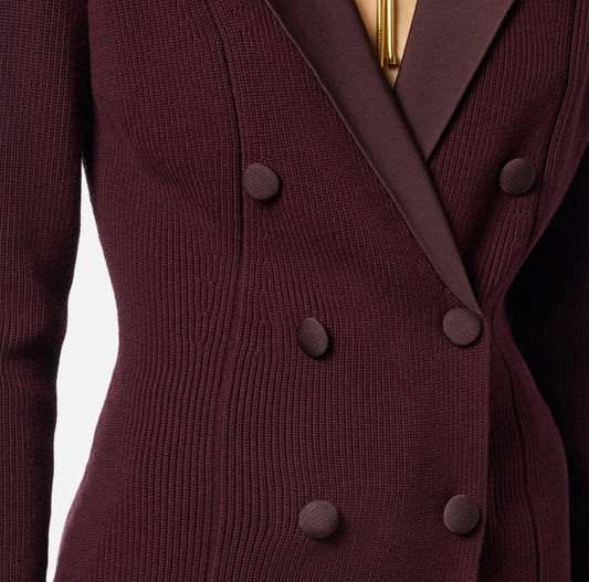 Giacca in maglia con dettaglio