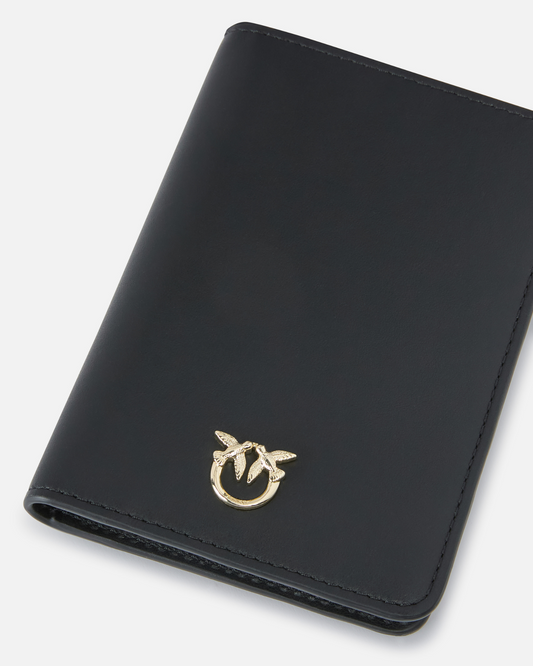 Porta passaporto in pelle liscia PINKO Galleria