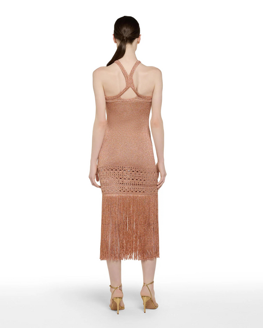 Abito in traforato lurex