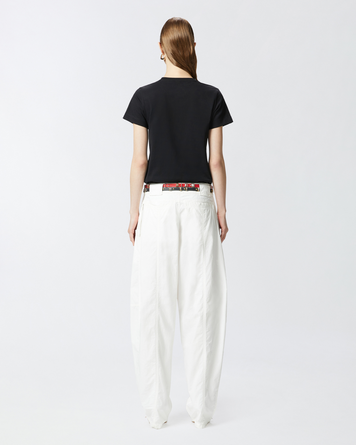 PINKO - T-shirt maniche corte logo ricamato