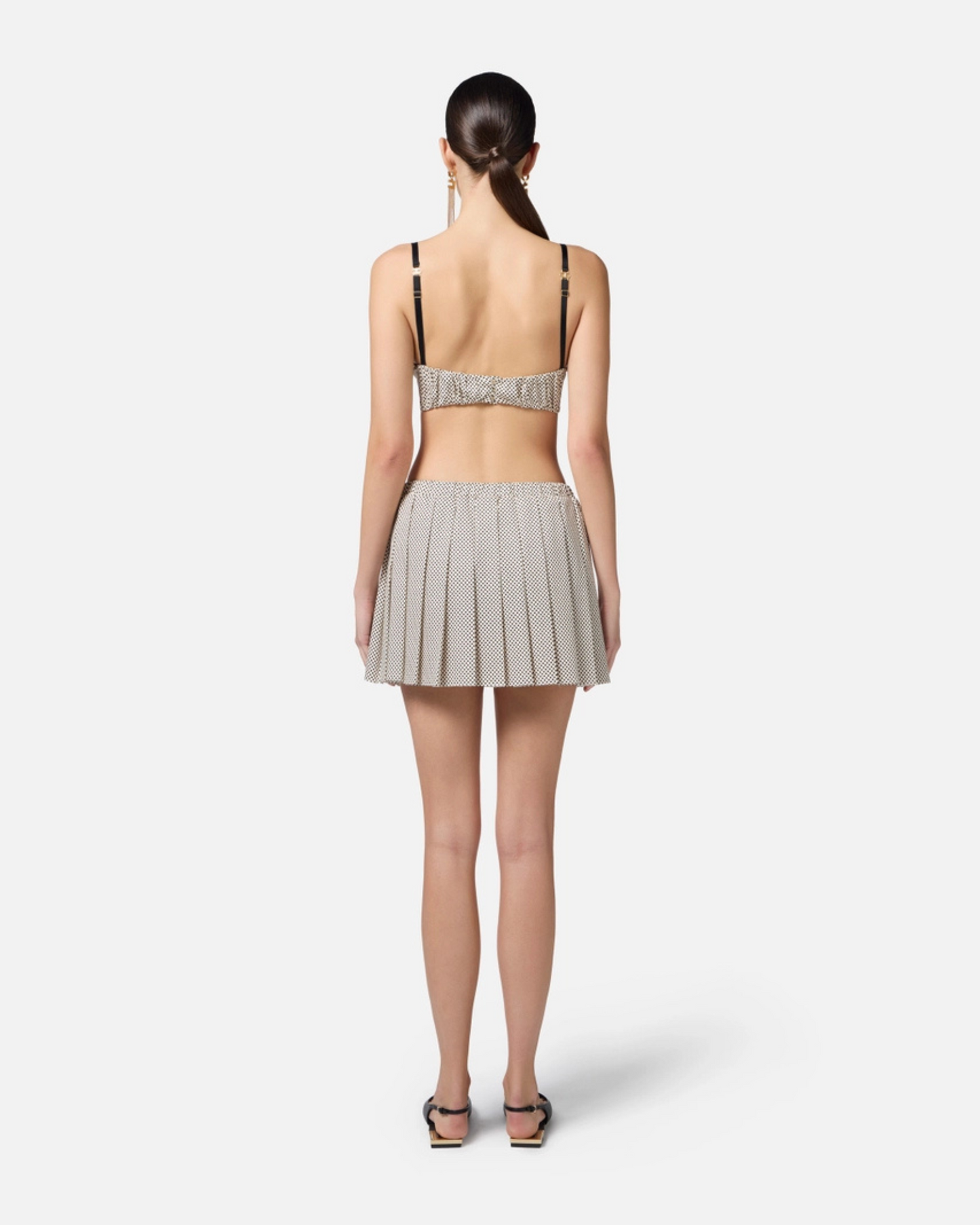 Reggiseno in cotone con stampa pois