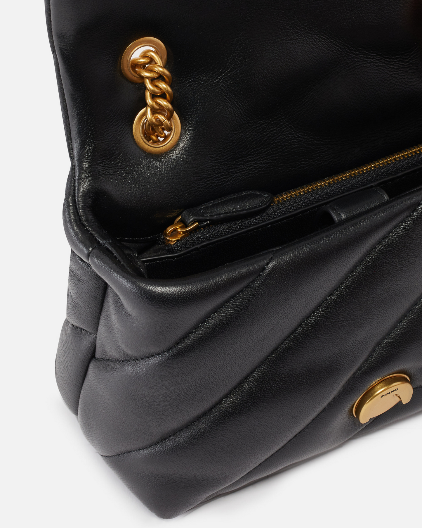 Mini borsa a tracolla Love Bag Puff nappa trapuntata