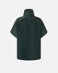 Cappa in panno con collo alto