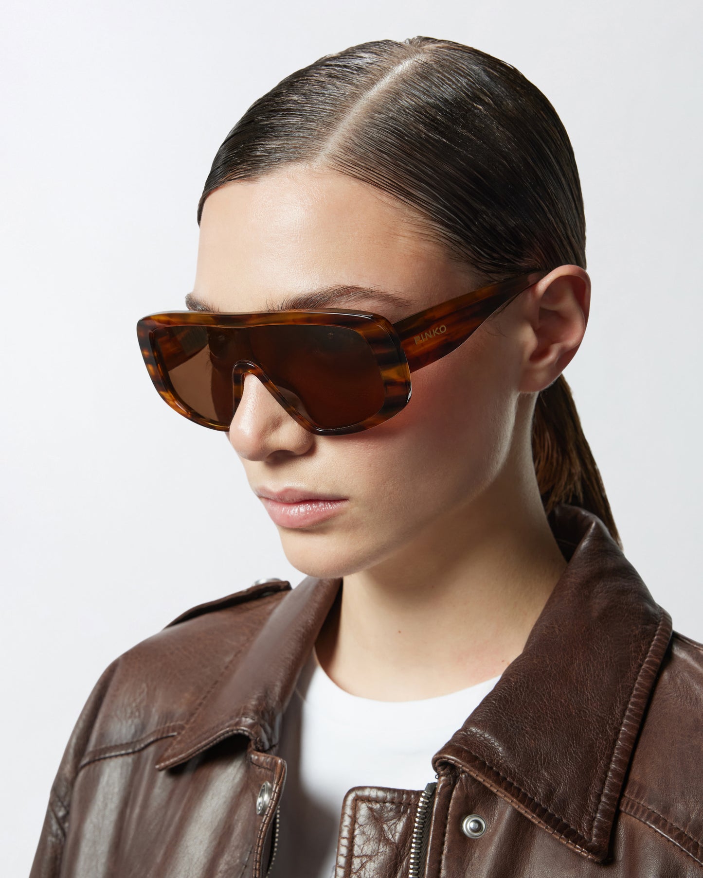 PINKO - Occhiali da sole a mascherina oversize