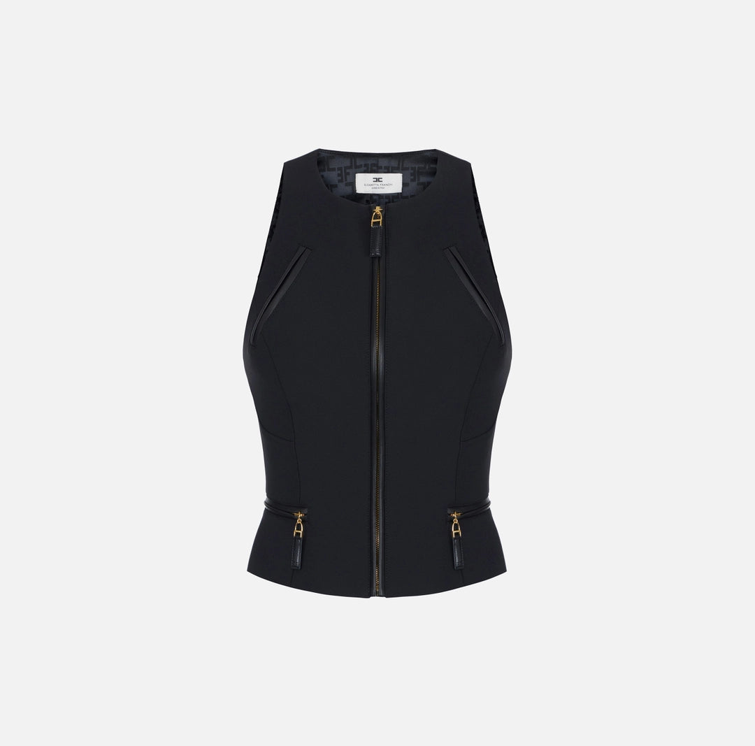 Top in doppio crepe