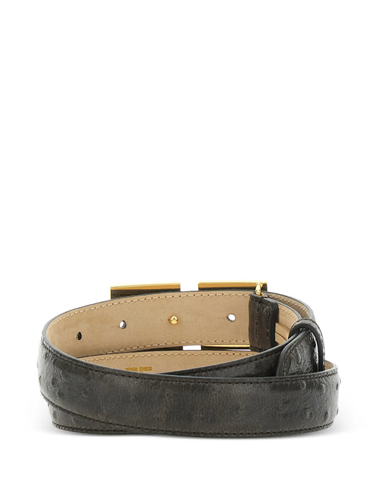 Cintura in pelle con fibbia