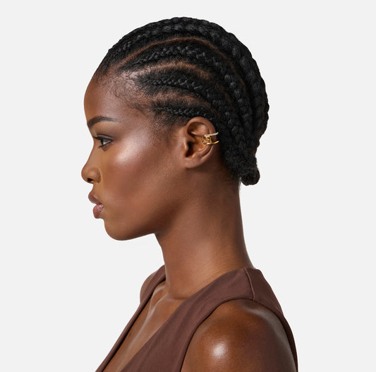 Orecchini con logo e strass