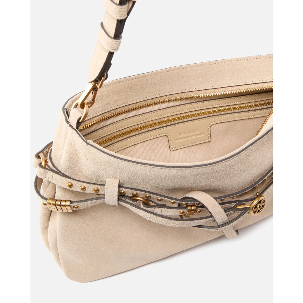 Borsa a spalla media Belt Bag in suede