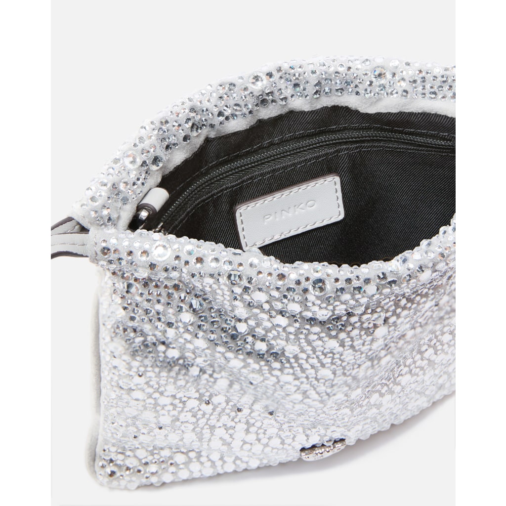 Bustina a spalla baby Slouchy Bag full strass