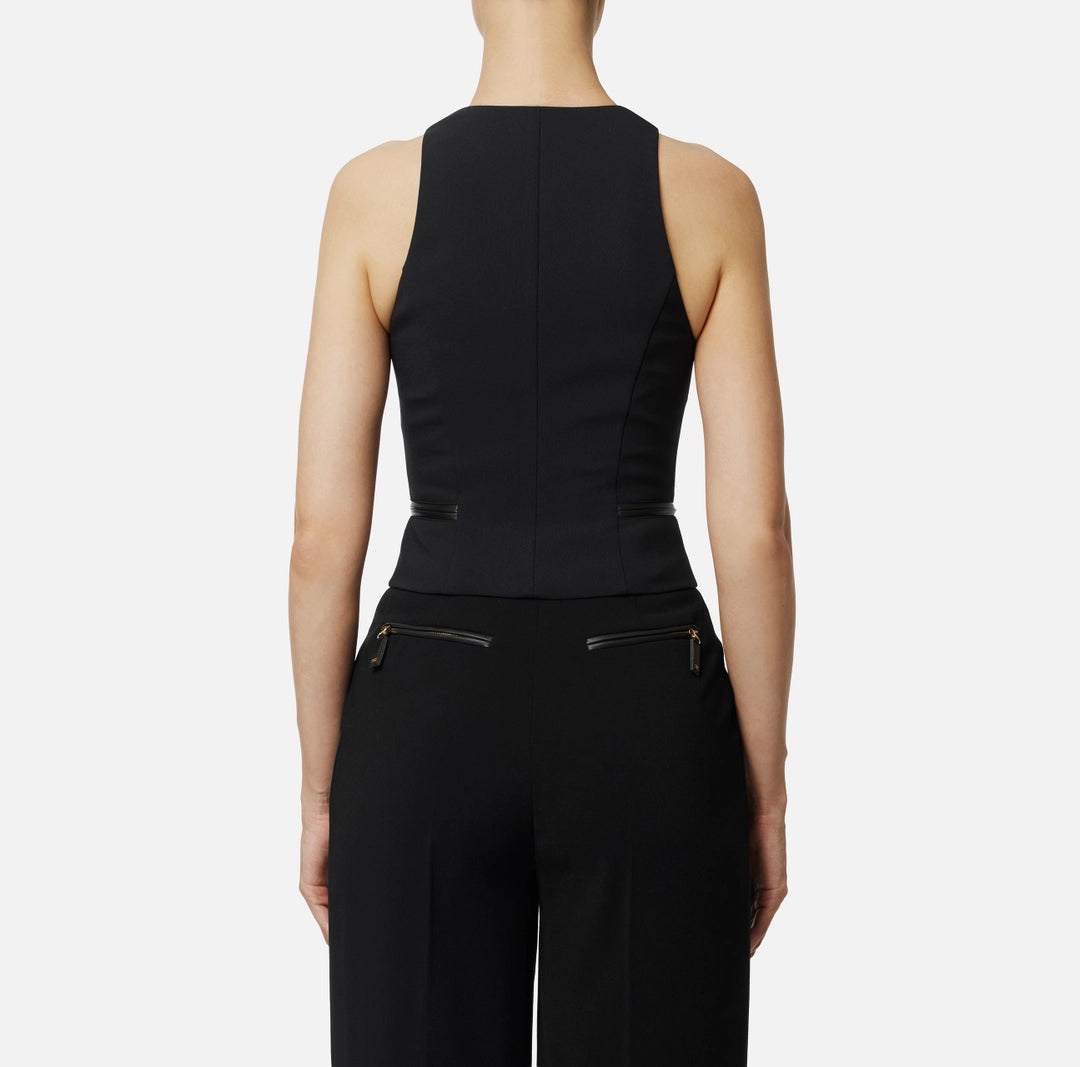 Top in doppio crepe