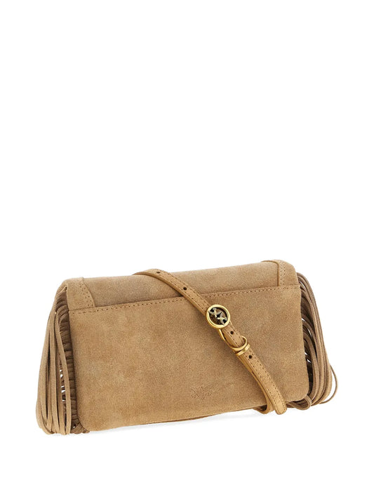 Love Click Soft Horizontal lamb suede mini clutch bag