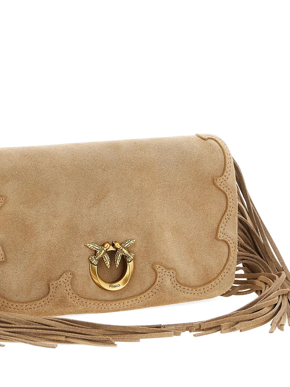 Love Click Soft Horizontal lamb suede mini clutch bag