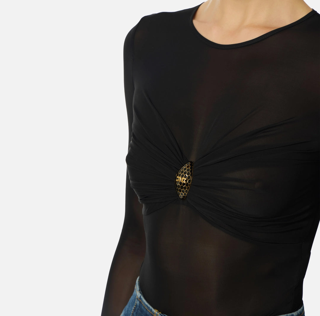 Body in jersey con dettaglio gioiello