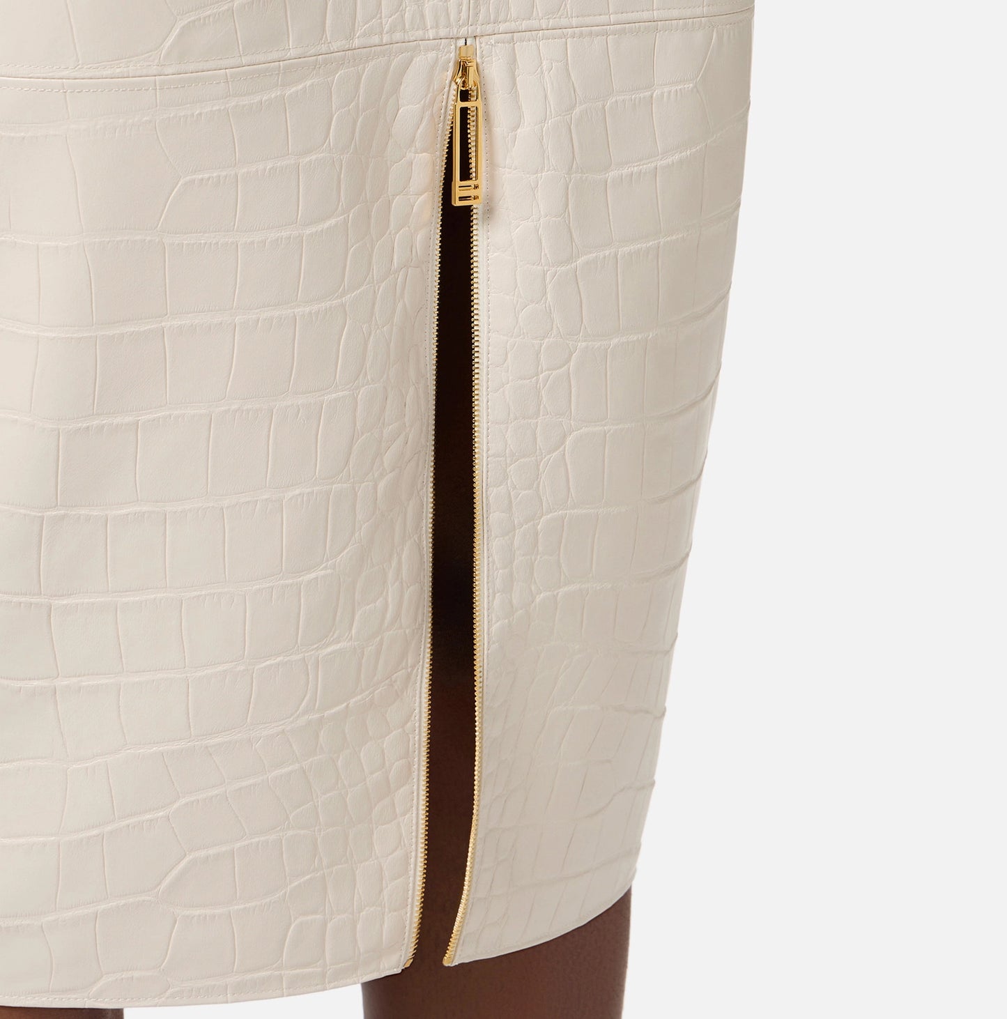 Gonna con texture stampa cocco
