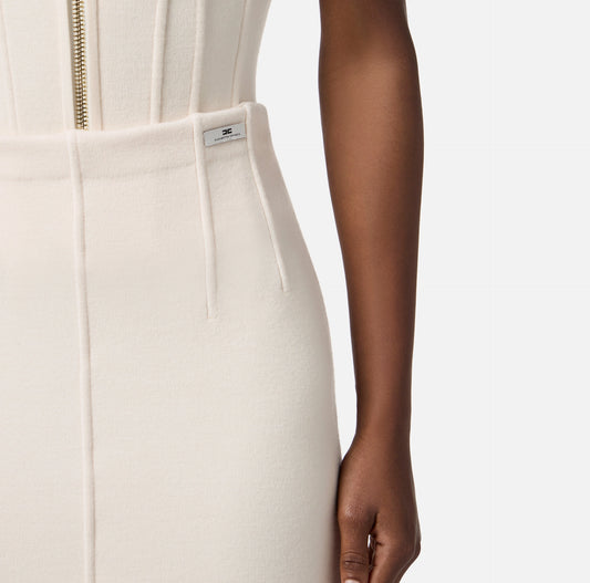 Gonna in lana punto stoffa