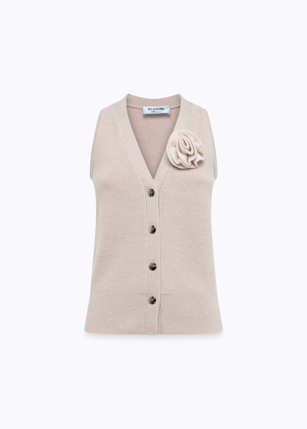 Gilet in maglia di lana