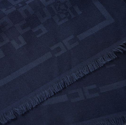 Sciarpa con pattern logo