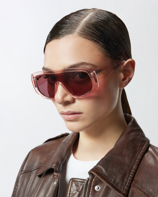 PINKO - Occhiali da sole a mascherina oversize
