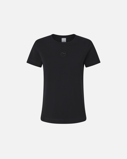 PINKO - T-shirt maniche corte logo ricamato