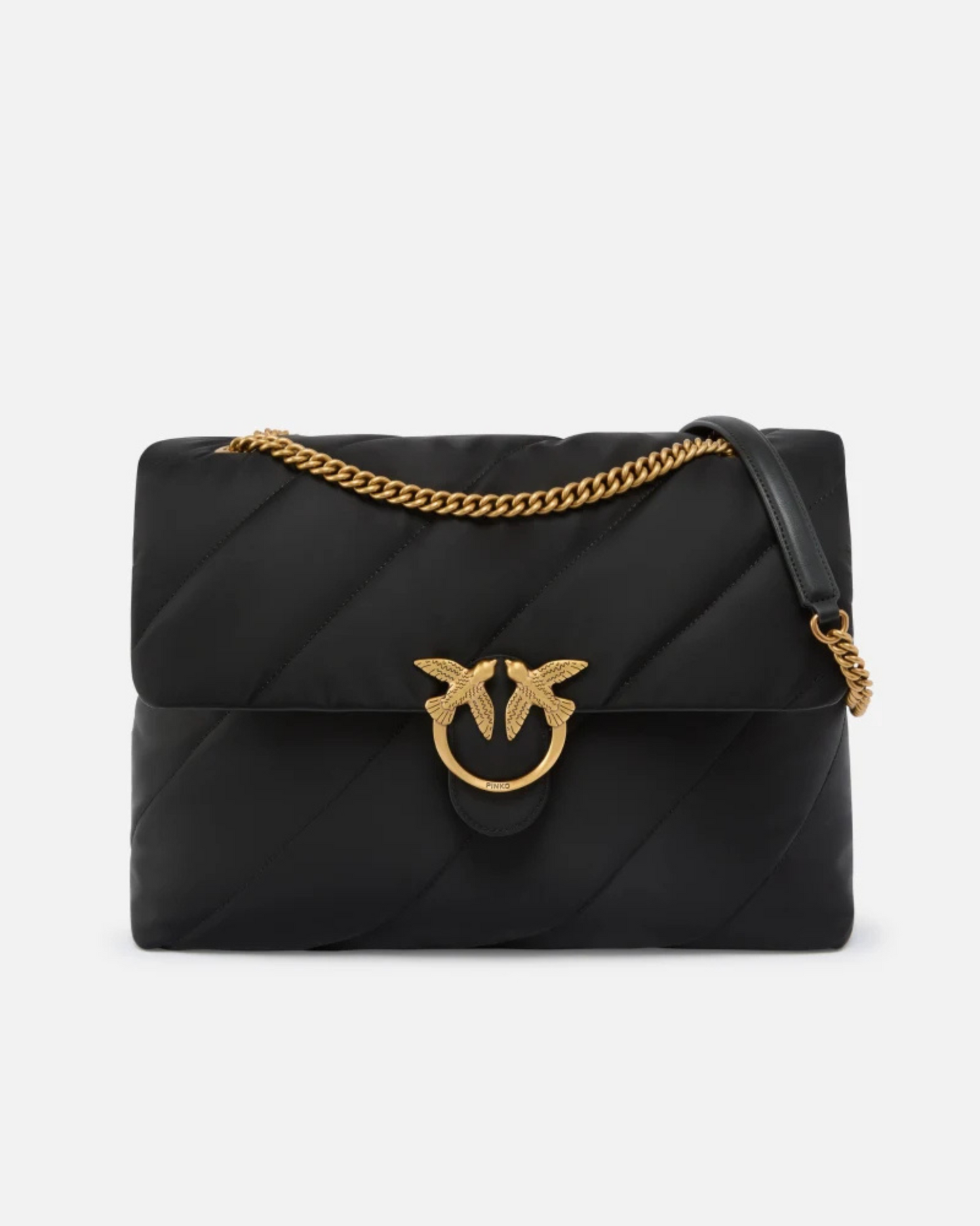 Pinko - Borsa grande trapuntata Love Bag tessuto riciclato