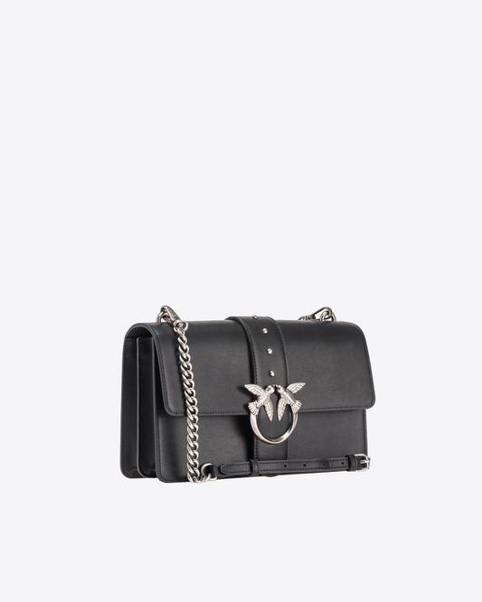 PINKO - Borsa con tracolla rimovibile icona Love Bag in pelle
