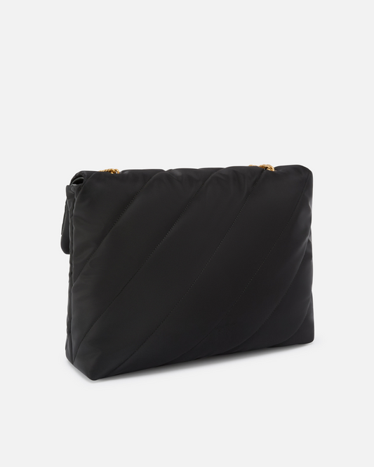 Pinko - Borsa grande trapuntata Love Bag tessuto riciclato