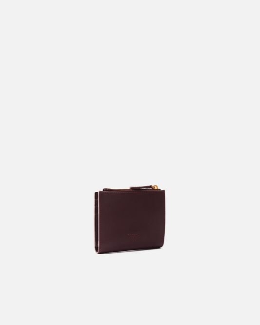 Pinko - Portafoglio piccolo in pelle liscia con logo