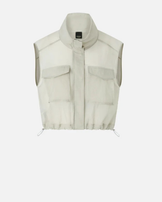 PINKO - Giacca smanicata gilet leggero