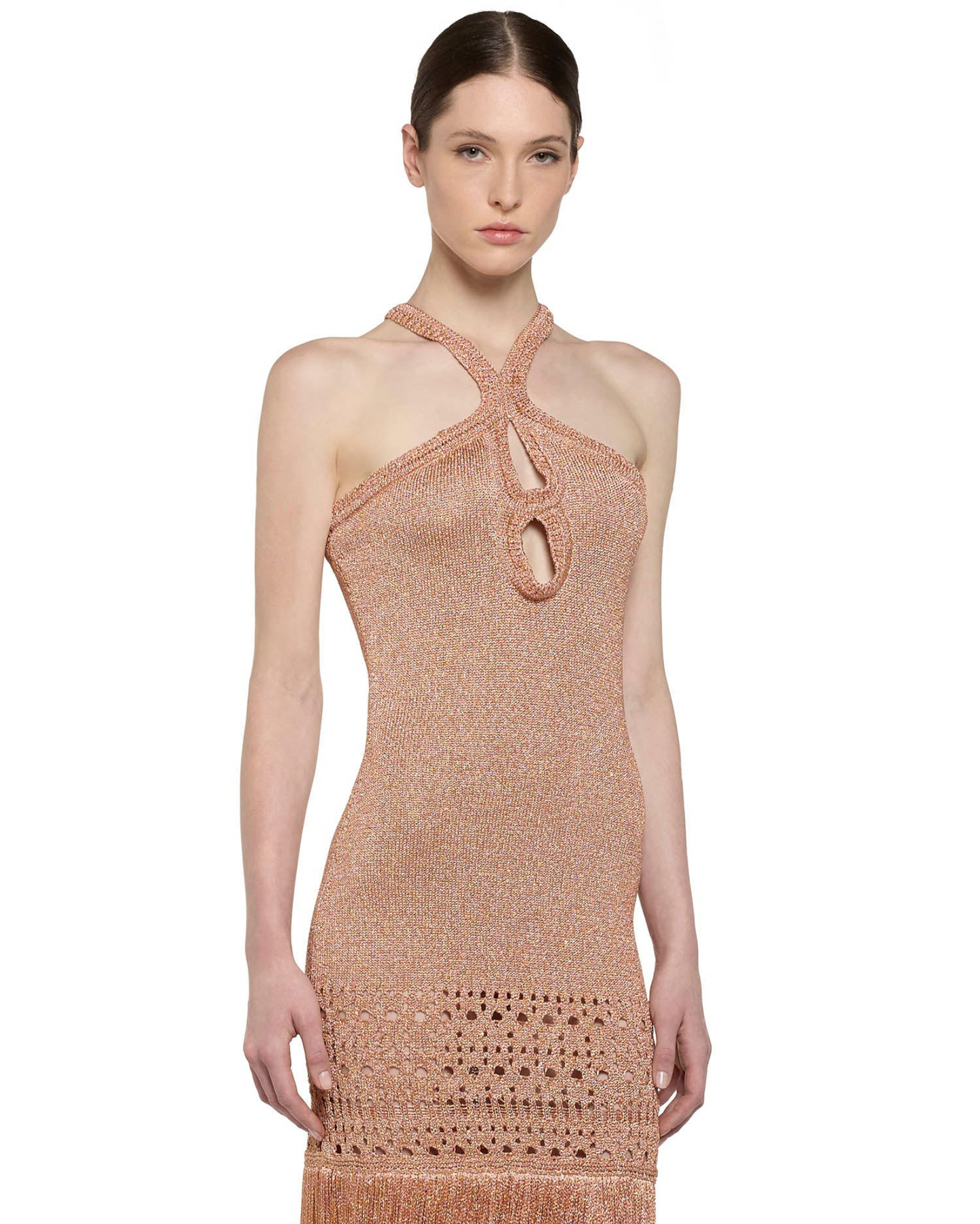 Abito in traforato lurex