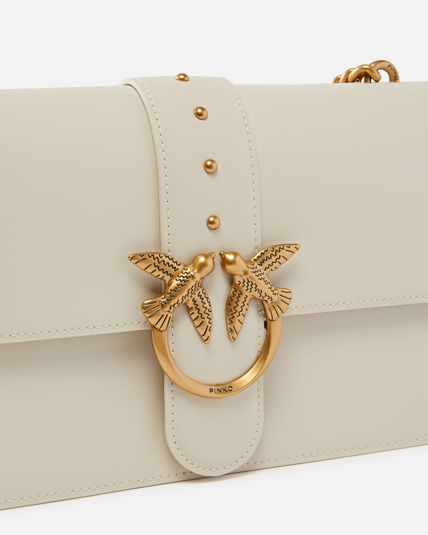 PINKO - Borsa con tracolla rimovibile icona Love Bag in pelle