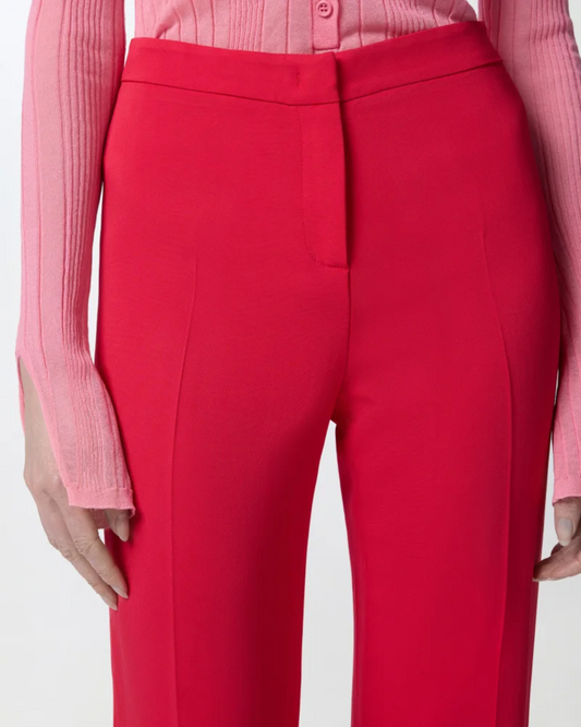 Pantaloni eleganti svasati in cady tecnico