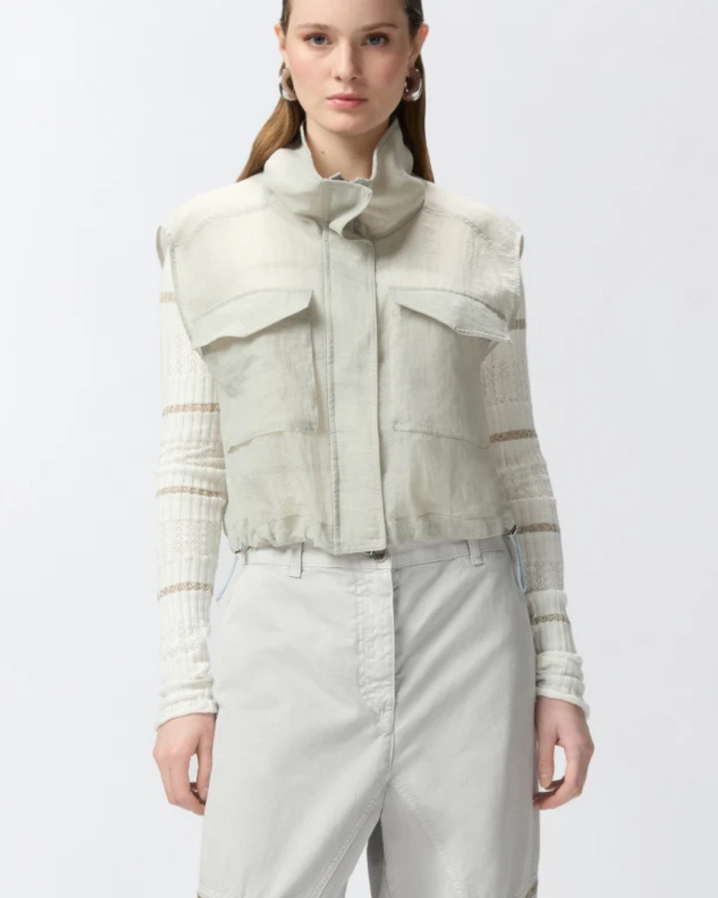 PINKO - Giacca smanicata gilet leggero