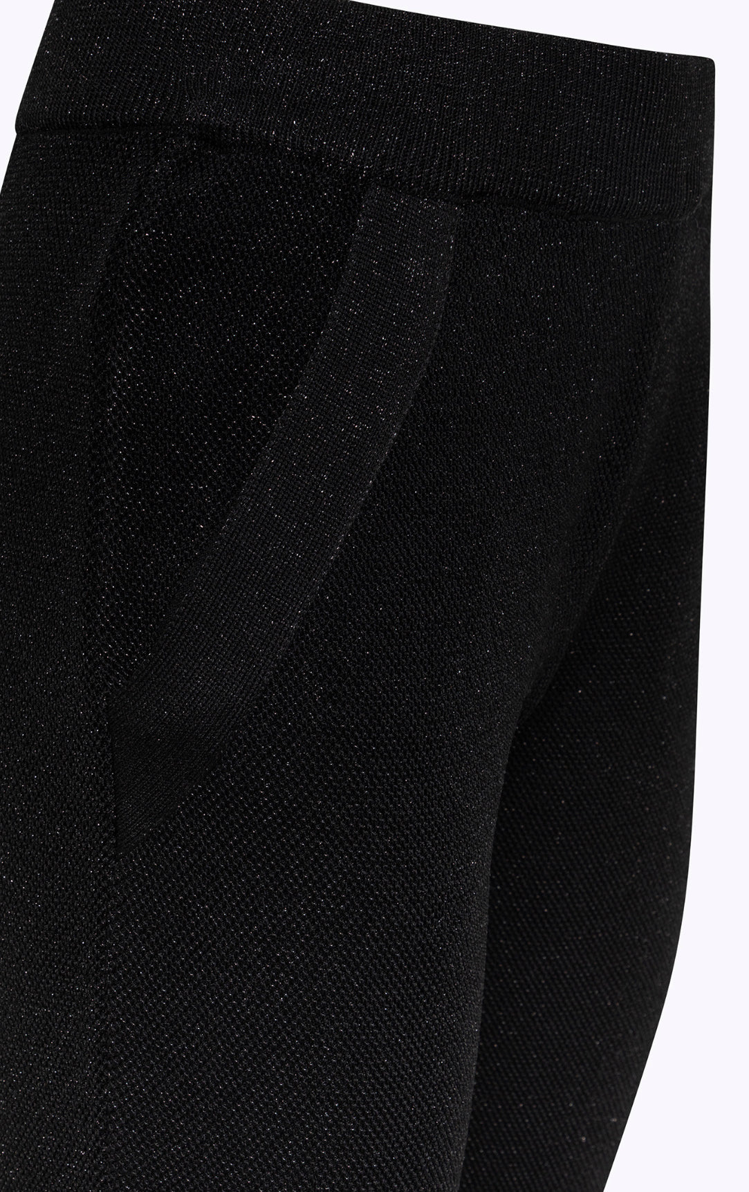 PANTALONI FLARE IN MAGLIA CON LUREX