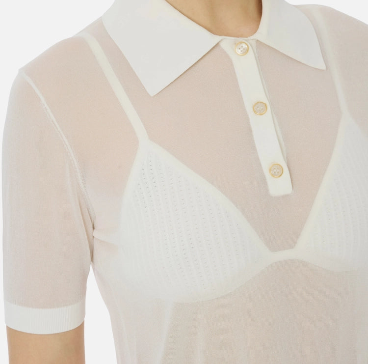 Polo in nylon con reggiseno