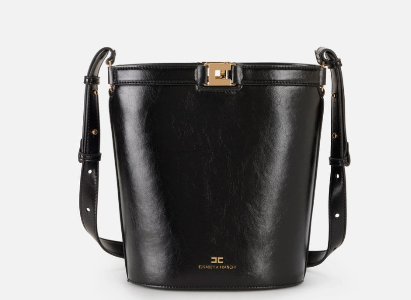 Borsa a Secchiello effetto pelle