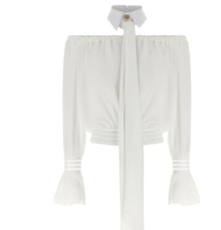 Blusa con spalle scoperte
