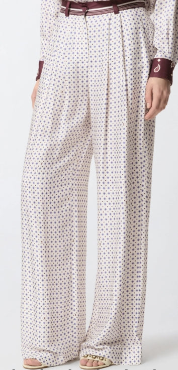 Pantaloni con motivo cravatta