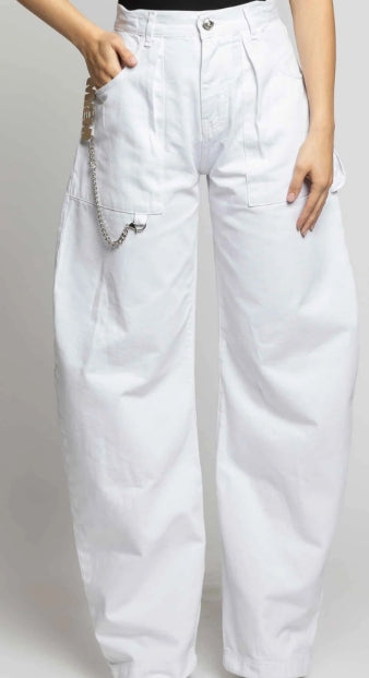 Denim bianco in cotone