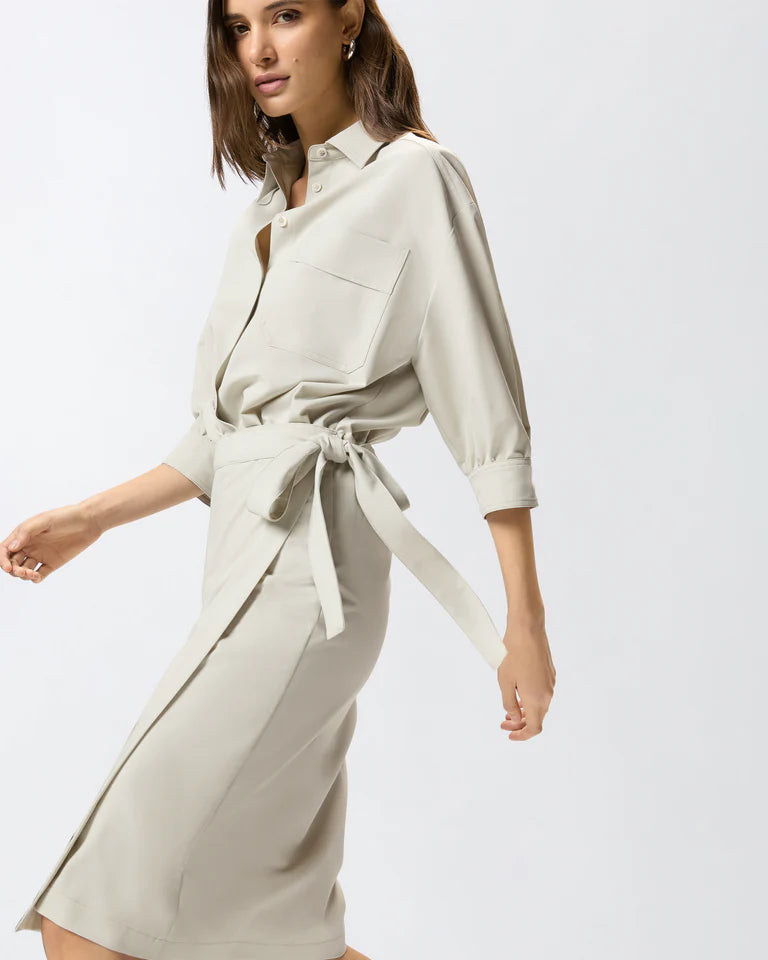 Abito midi con parte superiore a camicia