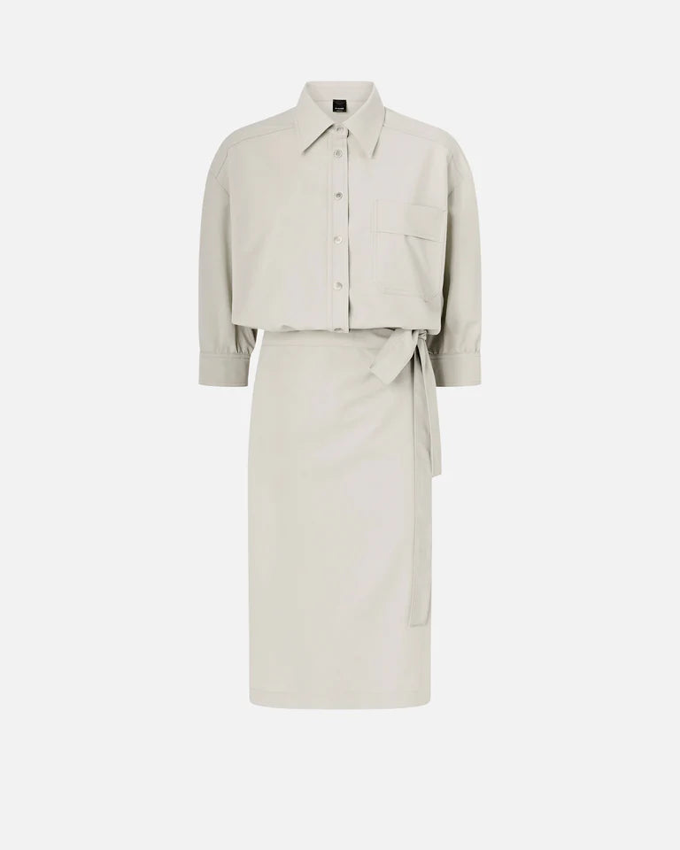 Abito midi con parte superiore a camicia