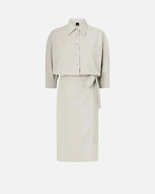 Abito midi con parte superiore a camicia