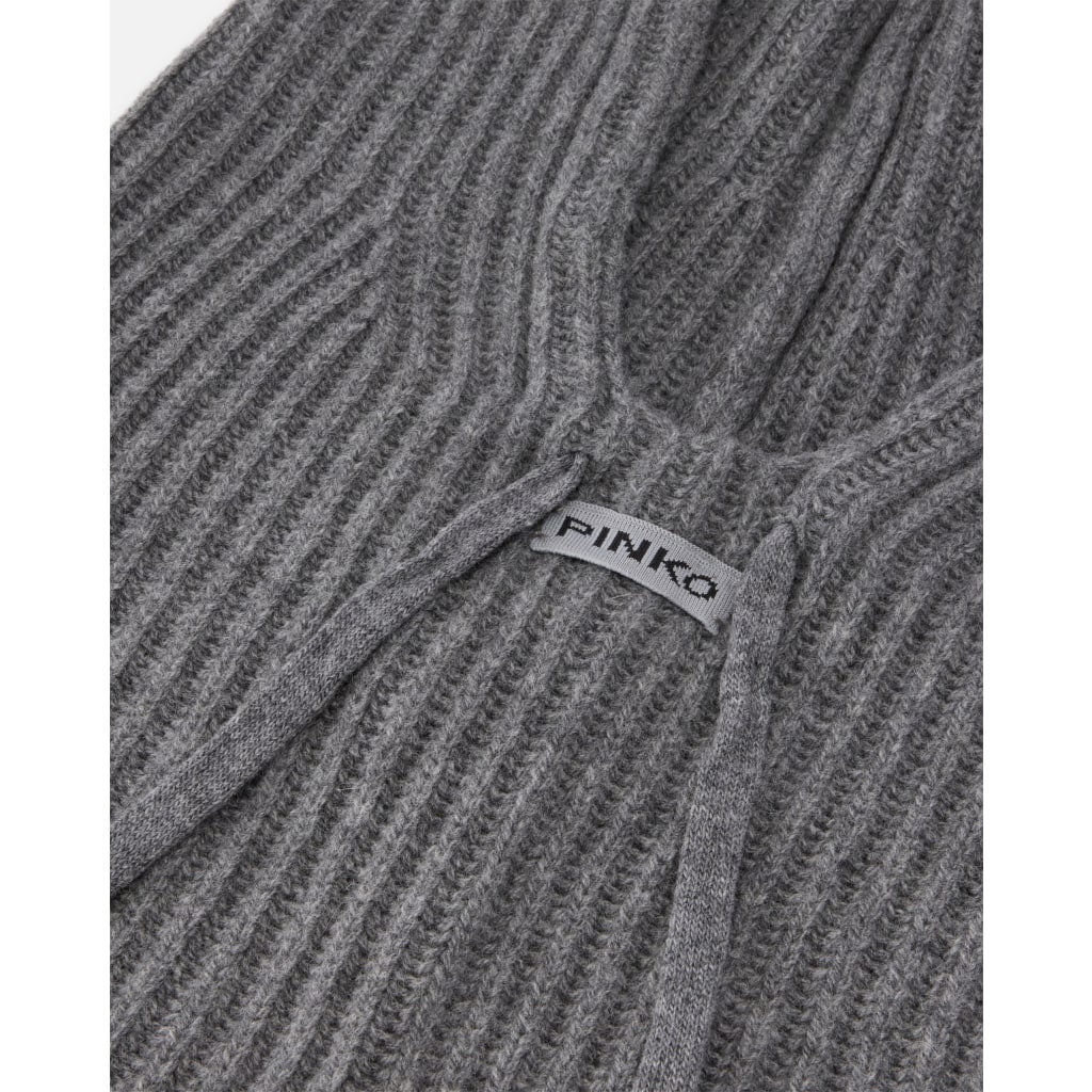 Balaclava a costine con coulisse
