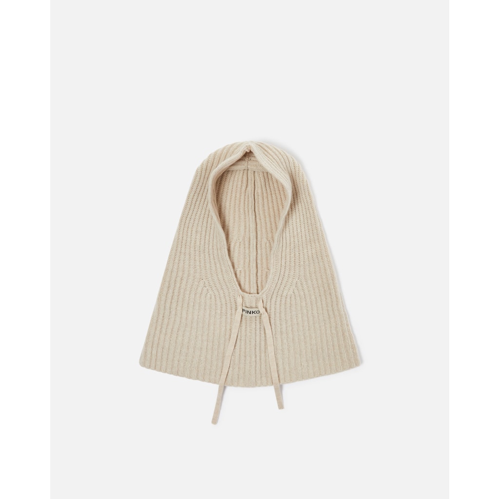 Balaclava a costine con coulisse