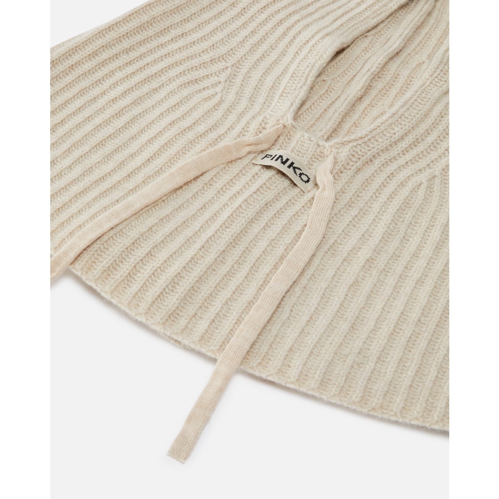 Balaclava a costine con coulisse