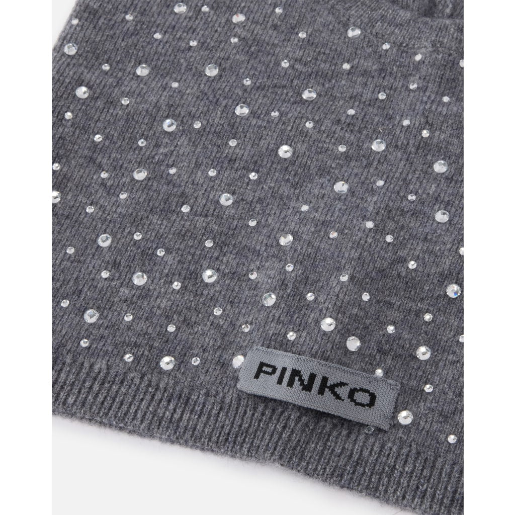 Balaclava con coulisse e strass