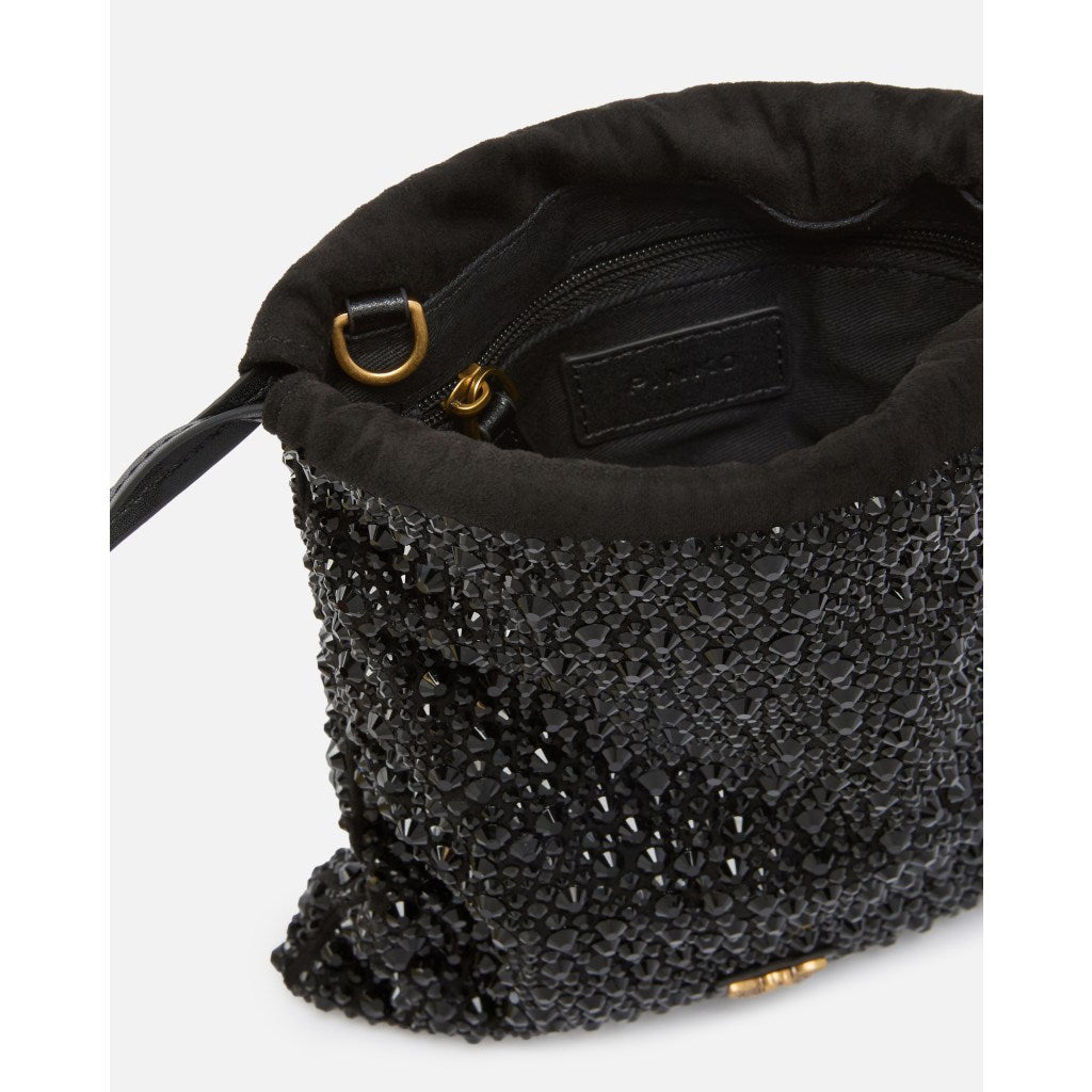 Bustina a spalla baby Slouchy Bag full strass