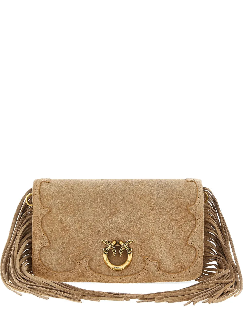 Love Click Soft Horizontal lamb suede mini clutch bag