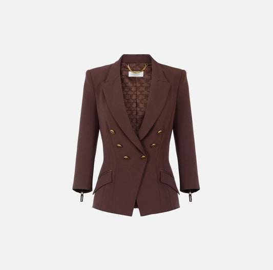 Giacca in doppio crepe