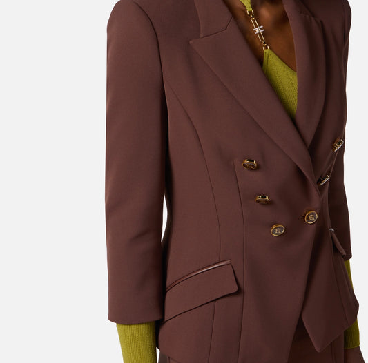 Giacca in doppio crepe